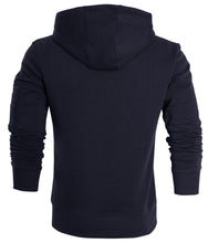 Load image into Gallery viewer, Kraftd Mens Classic Plain Hooded Sweatshirt - Dark Navy
