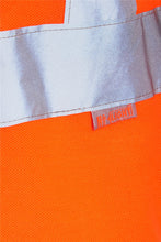 Load image into Gallery viewer, Mens Hi Vis Viz Long Sleeve Polo Contrast Workwear Tee Tshirt - Orange (100)