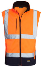 Load image into Gallery viewer, Hi Vis Viz Fleece Zipped Light Weight Two Tone Jacket - Orange/Navy (Detachable Sleeves)