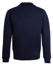 Load image into Gallery viewer, Shelikes Mens Diamond Pattern Fur Line Zip Up Cardigan - Navy