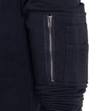 Load image into Gallery viewer, Kraftd Mens Classic Plain Hooded Sweatshirt - Dark Navy