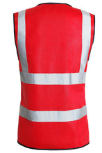 Load image into Gallery viewer, Hi Vis High Visibility Waistcoat Vest 2 Band - Red