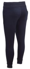 Load image into Gallery viewer, Mens Fleece Cuff Hem Skinny Slim Bottoms Casual Joggers - Navy