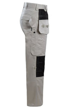 Load image into Gallery viewer, Shelikes Mens Combat Cargo Pockets Hard Wearing Work Trousers - Stone/Black