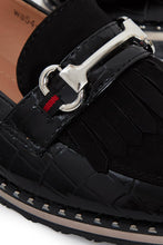 Load image into Gallery viewer, Ladies Flat Casual Tassle Loafers Buckle Pumps Shoes - Black