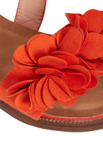 Load image into Gallery viewer, Ladies Open Summer Flower Comfortable Toe Shoes - Orange