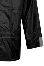 Load image into Gallery viewer, Mens Waterproof Hooded Mac Trench Short Jacket - Black Short Jacket
