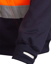 Load image into Gallery viewer, Shelikes Hi Vis Viz Visibility Two Tone Zip Hooded Jacket - Orange