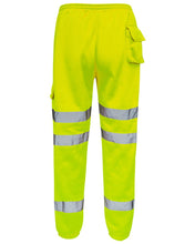 Load image into Gallery viewer, Mens Hi Vis Viz Combat Trousers Workwear Jogging Bottoms - Yellow