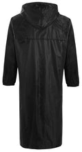 Load image into Gallery viewer, Mens Waterproof Hooded Mac Trench Long Coat - Black Long Coat