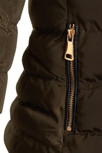 Load image into Gallery viewer, Shelikes Womens Faux Fur Hooded Zip Up Jacket - Green