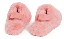 Load image into Gallery viewer, Womens Fluffy Faux Fur Peep Toe Slipper - Pink
