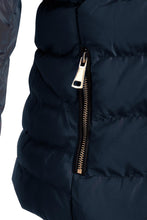 Load image into Gallery viewer, Shelikes Womens Faux Fur Hooded Zip Up Jacket - Navy