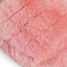 Load image into Gallery viewer, Womens Fluffy Faux Fur Peep Toe Slipper - Pink