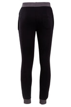 Load image into Gallery viewer, Mens Casual Contrast Slim Fit Exercise Gym Jogging Tracksuite - Black