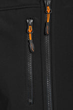 Load image into Gallery viewer, Hi Vis Softsheel Two Tone Zip Light Weight Fleece Zip Jacket - Black