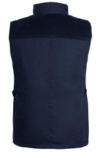 Load image into Gallery viewer, Mens Gilet Safari Multi Pocket Waistcoat - Navy
