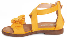 Load image into Gallery viewer, Ladies Open Summer Flower Comfortable Toe Shoes - Yellow