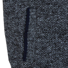 Load image into Gallery viewer, Mens Zip Up Knitted Bonded Fur Line Warm Sleeveless Vest - Black