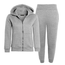 Load image into Gallery viewer, New Kids Fleece Hoodie Top & Bottoms Joggers Tracksuit Set - Grey