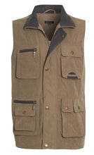 Load image into Gallery viewer, Mens Safari Hiking Fishing Walk Sleeveless Waistcoat Jacket - Lincon/Light Olive