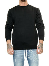 Load image into Gallery viewer, Mens Plain Casual Leisure Top Pullover - Black