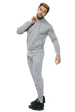 Load image into Gallery viewer, Mens Tracksuit Zip Up Hoodie Slim Fit Pants Set - Grey (AV20-015)