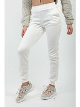 Load image into Gallery viewer, Womens Cuffed Lounge Wear Sweatpants - Cream (Slim Fit)