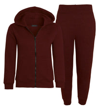 Load image into Gallery viewer, New Kids Fleece Hoodie Top & Bottoms Joggers Tracksuit Set - Brown