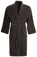Load image into Gallery viewer, Unisex Luxury Egyptian Cotton Terry Towelling Gown - Grey ( Shawl Collar Bath Robe )