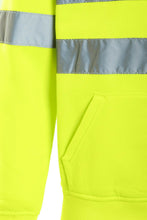 Load image into Gallery viewer, Mens 2 Tone No Zip Hi Vis Sweatshirt Tape Band Pull Over - Yellow Plain