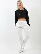 Load image into Gallery viewer, Womens Cuffed Lounge Wear Sweatpants - Cream (Slim Fit)