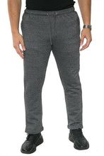 Load image into Gallery viewer, Mens Zip Pockets Open Hem Sweat Pants - Charcoal