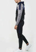 Load image into Gallery viewer, Mens Tracksuit Zip Up Hoodie Slim Fit Pants Set - Black/Navy/Grey