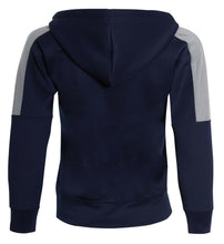 Load image into Gallery viewer, Mens Tracksuit Zip Up Hoodie Slim Fit Pants Set - Navy Panel