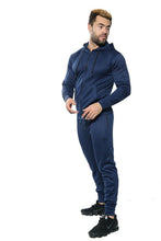 Load image into Gallery viewer, Mens Tracksuit Zip Up Hoodie Slim Fit Pants Set - Navy (AV20-015)