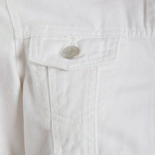 Load image into Gallery viewer, Shelikes Ladies Denim Crop Style Jacket - White