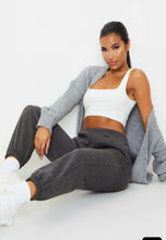 Load image into Gallery viewer, Womens Cuffed Lounge Wear Sweatpants - Charcoal