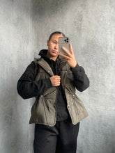 Load image into Gallery viewer, Womens Button Puffer Gilet Waistcoat Winter Vest Long Bodywarmer - Khaki