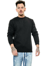 Load image into Gallery viewer, Mens Plain Casual Leisure Top Pullover - Black