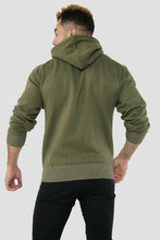 Load image into Gallery viewer, Mens Fleece Soft Lined Zipper Hoodie Sweatshirt - Khaki