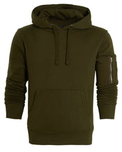 Load image into Gallery viewer, Kraftd Mens Classic Plain Hooded Sweatshirt - Khaki