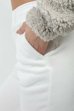 Load image into Gallery viewer, Womens Cuffed Lounge Wear Sweatpants - Cream (Slim Fit)
