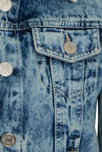Load image into Gallery viewer, Shelikes Ladies Denim Crop Style Jacket - Bleach (Poppy)