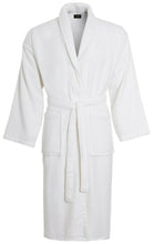 Load image into Gallery viewer, Unisex Luxury Egyptian Cotton Terry Towelling Gown - White ( Shawl Collar Bath Robe )