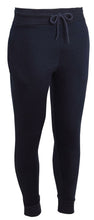 Load image into Gallery viewer, Mens Fleece Cuff Hem Skinny Slim Bottoms Casual Joggers - Navy