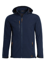 Load image into Gallery viewer, Hi Vis Softsheel Two Tone Zip Light Weight Fleece Zip Jacket - Navy