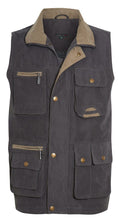 Load image into Gallery viewer, Mens Safari Hiking Fishing Walk Sleeveless Waistcoat Jacket - Lincon/Dark Olive