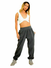 Load image into Gallery viewer, Womens Cuffed Lounge Wear Sweatpants - Charcoal