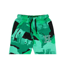 Load image into Gallery viewer, HNL Kids Hoodie Jogging Sports Tracksuit Set - Green